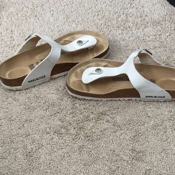 Birkenstock White and Tan Sandals - Picture 2 of 4